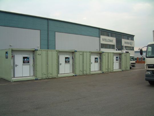 Mega 40 Mobile Cold Store: 4 Megas installed side by side